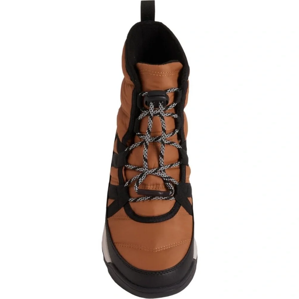 Sorel Girls’ Whitney II Elk/Black Short Lace Up Waterproof Boots—2